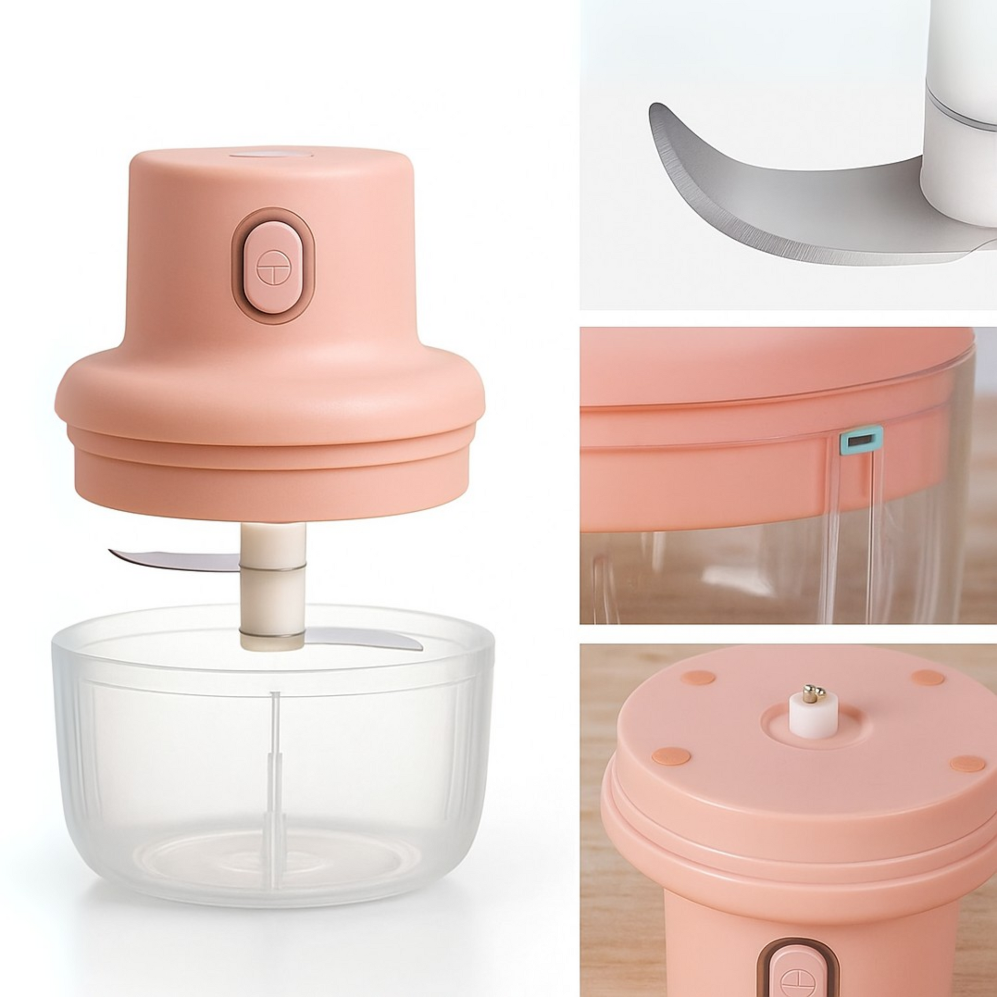 40% OFF - Free Delivery | Electric Mini Food Chopper – 250ml | Quick & Easy Chopping for Garlic, Onion, Veggies & More