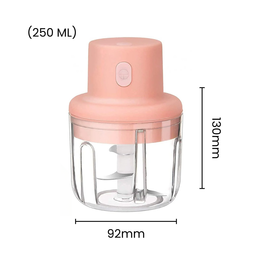 40% OFF - Free Delivery | Electric Mini Food Chopper – 250ml | Quick & Easy Chopping for Garlic, Onion, Veggies & More
